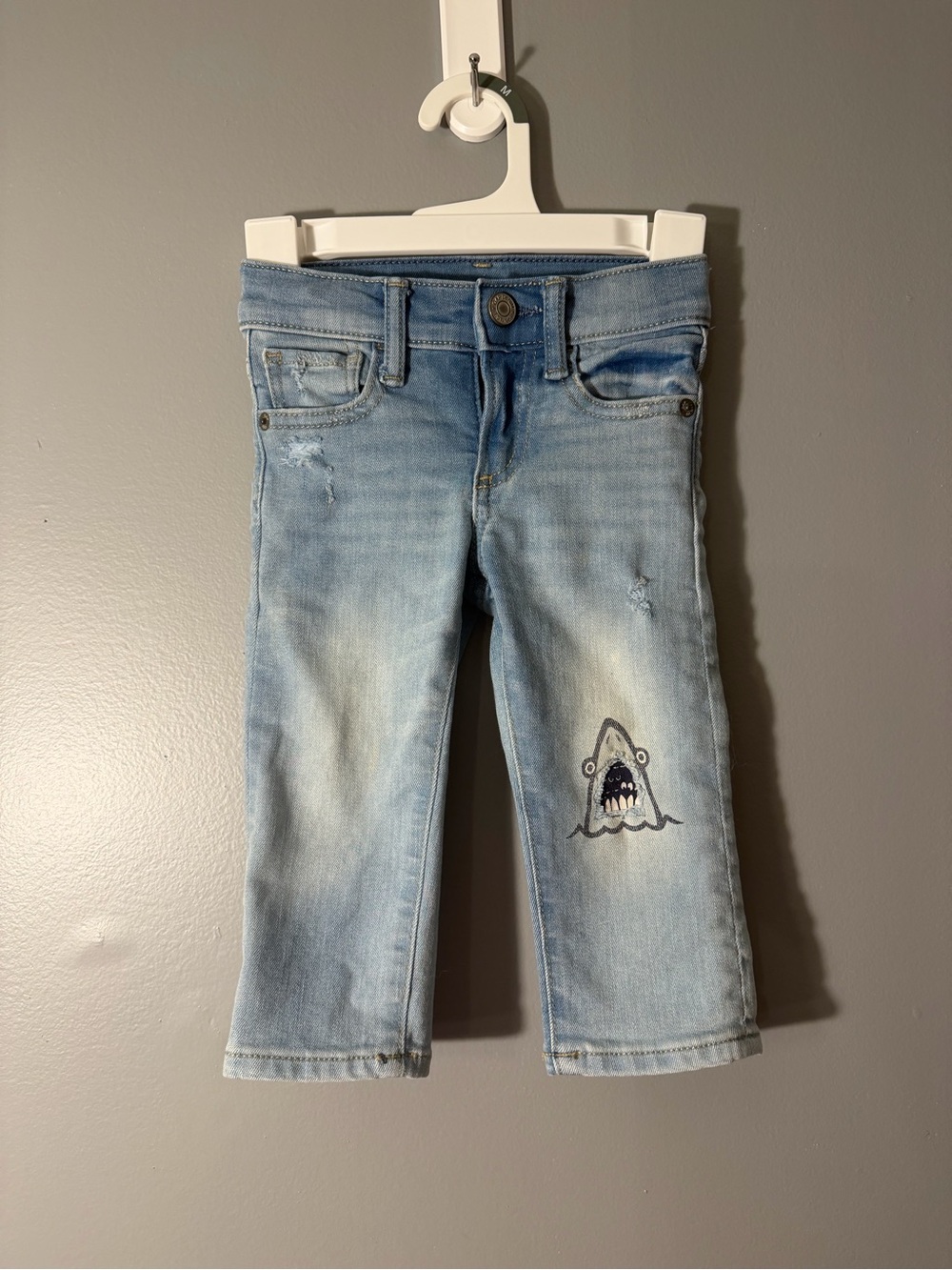 GAP Light Blue Denim Jeans with Shark Patch